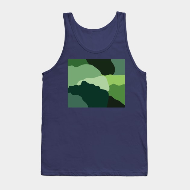 Green Mist Tank Top by nelloryn